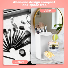 Luscinia next to a lipstick showing compact scale for countertops