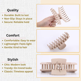 LuSeren clip holding fine hair gently without pulling or slipping