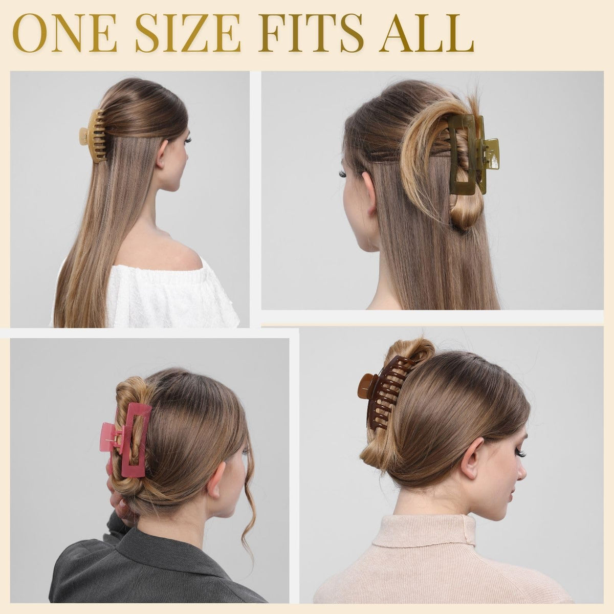 LuSeren clip holding a bun illustrating reliable hold for updo benefit