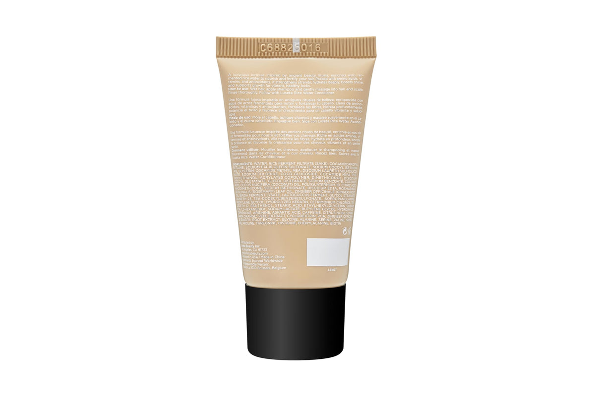 Luseta styled dry hair after use demonstrating shine and softness benefits