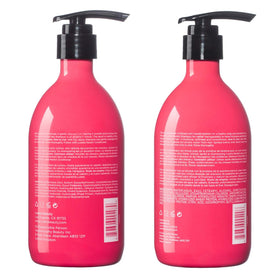 Luseta before and after hair showing smoother shinier managed hair