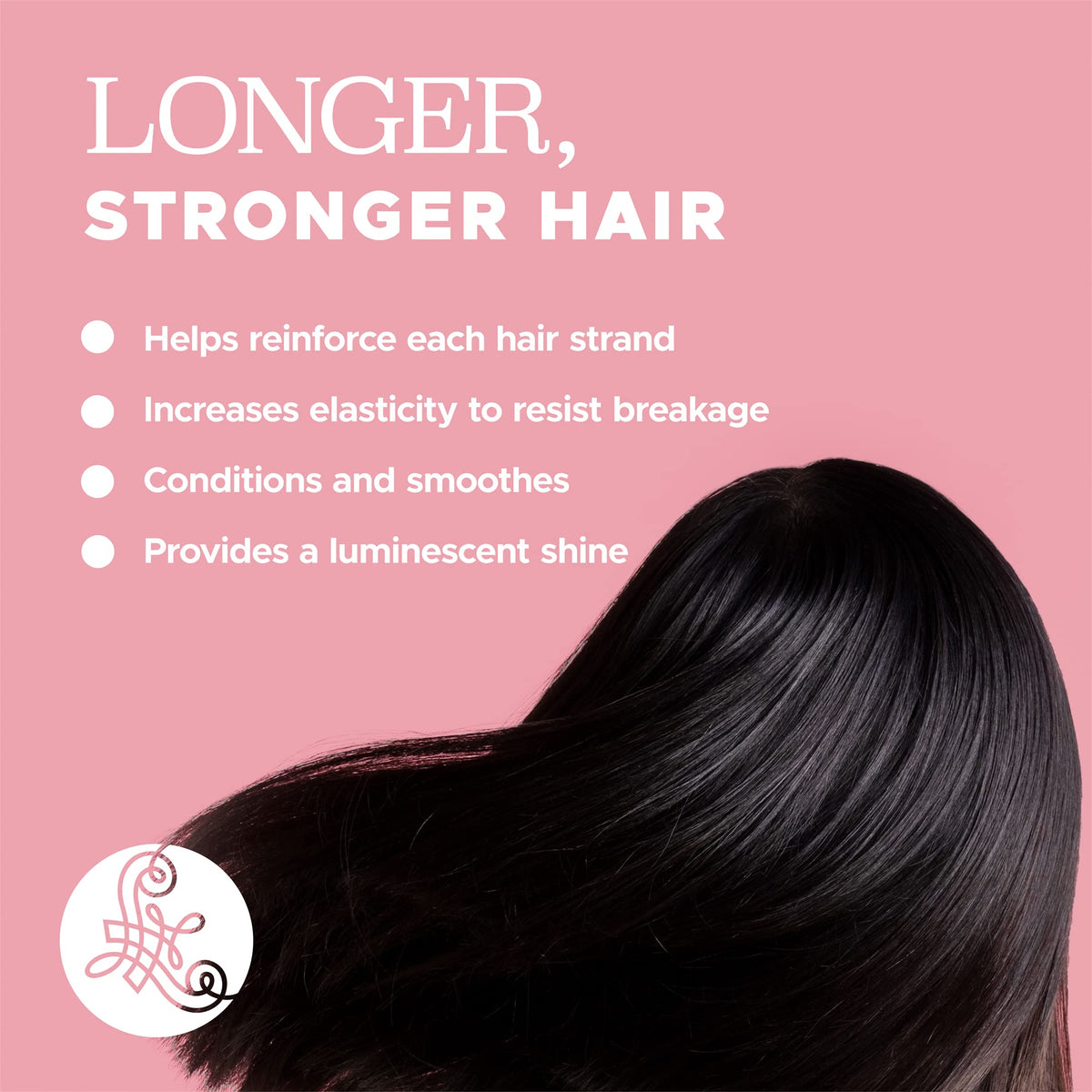 Luseta before and after hair showing improved shine and smoother strands