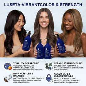 Luseta conditioner creamy texture showing hydration and frizz control