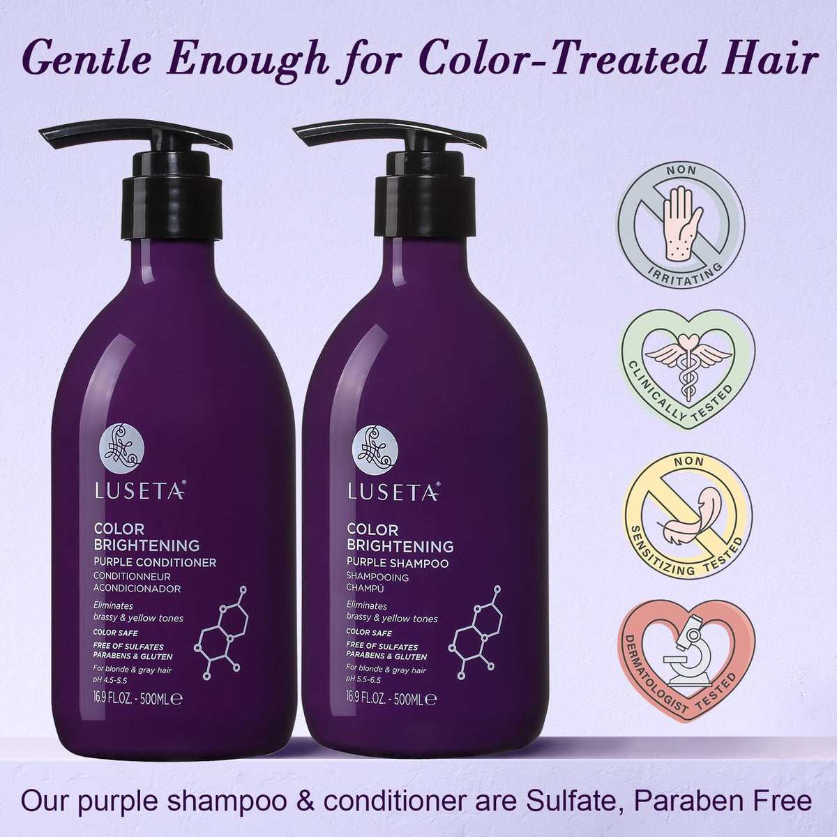 LUSETA conditioner creamy texture on spoon for smoothing and hydration