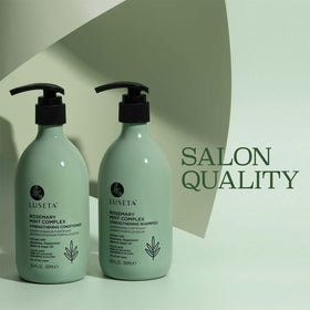 Luseta conditioner texture dispensed showing creamy smoothing action