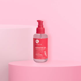 Luseta on model with glossy straight hair illustrating smoothing benefit