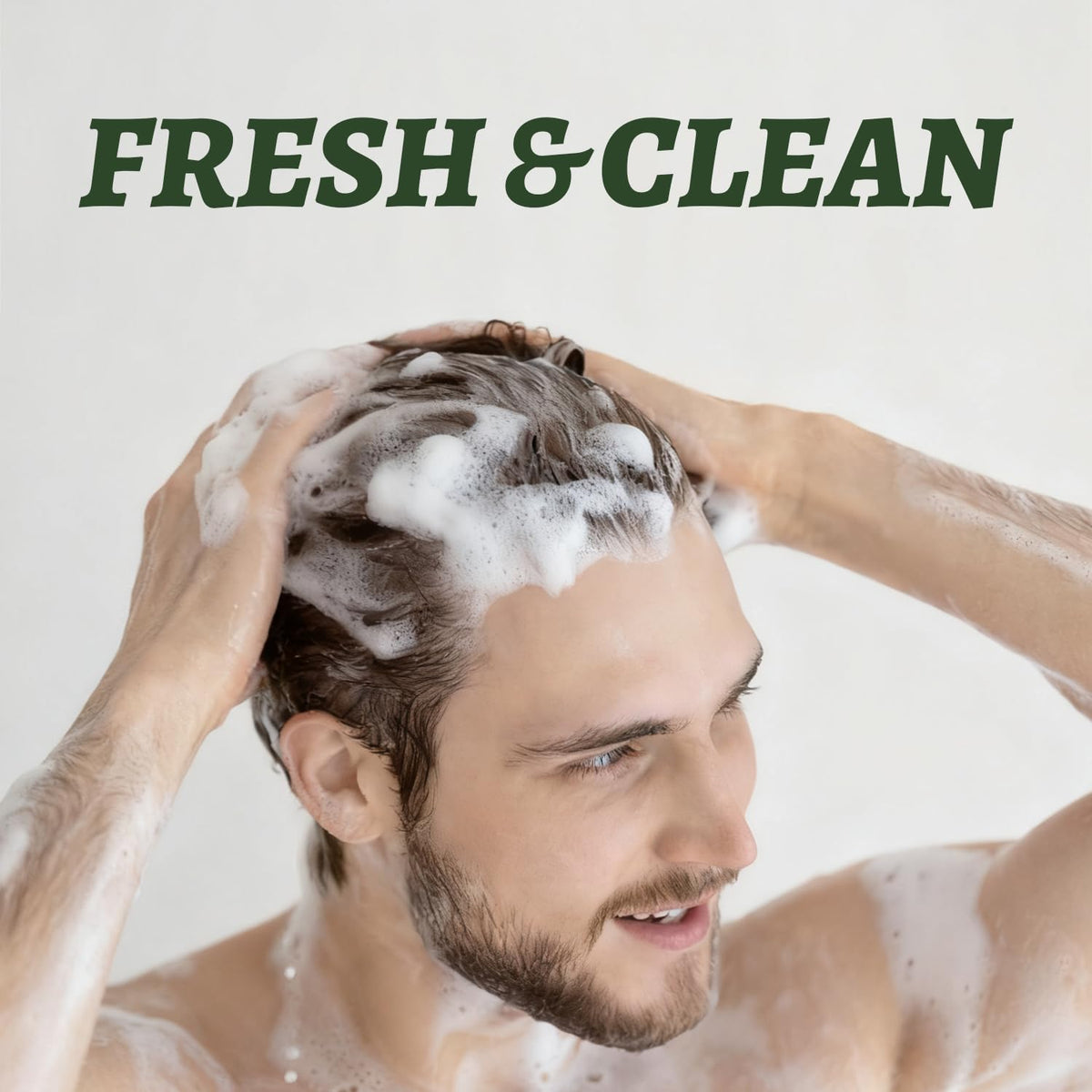 Luseta set in a shower lifestyle shot showing everyday use benefit