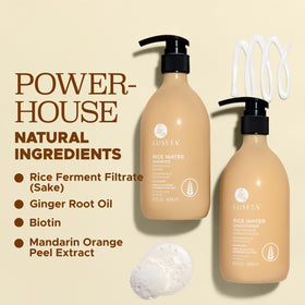 LUSÉTA shampoo lather in hand demonstrating gentle cleanse and hydration benefit