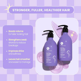 Luseta shampoo foam texture demonstrating gentle lather for volume