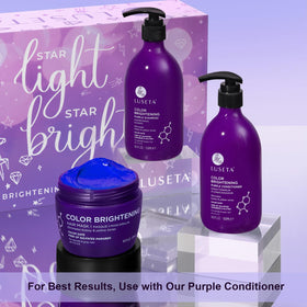 LUSETA packed in travel bag for on-the-go toning and color maintenance