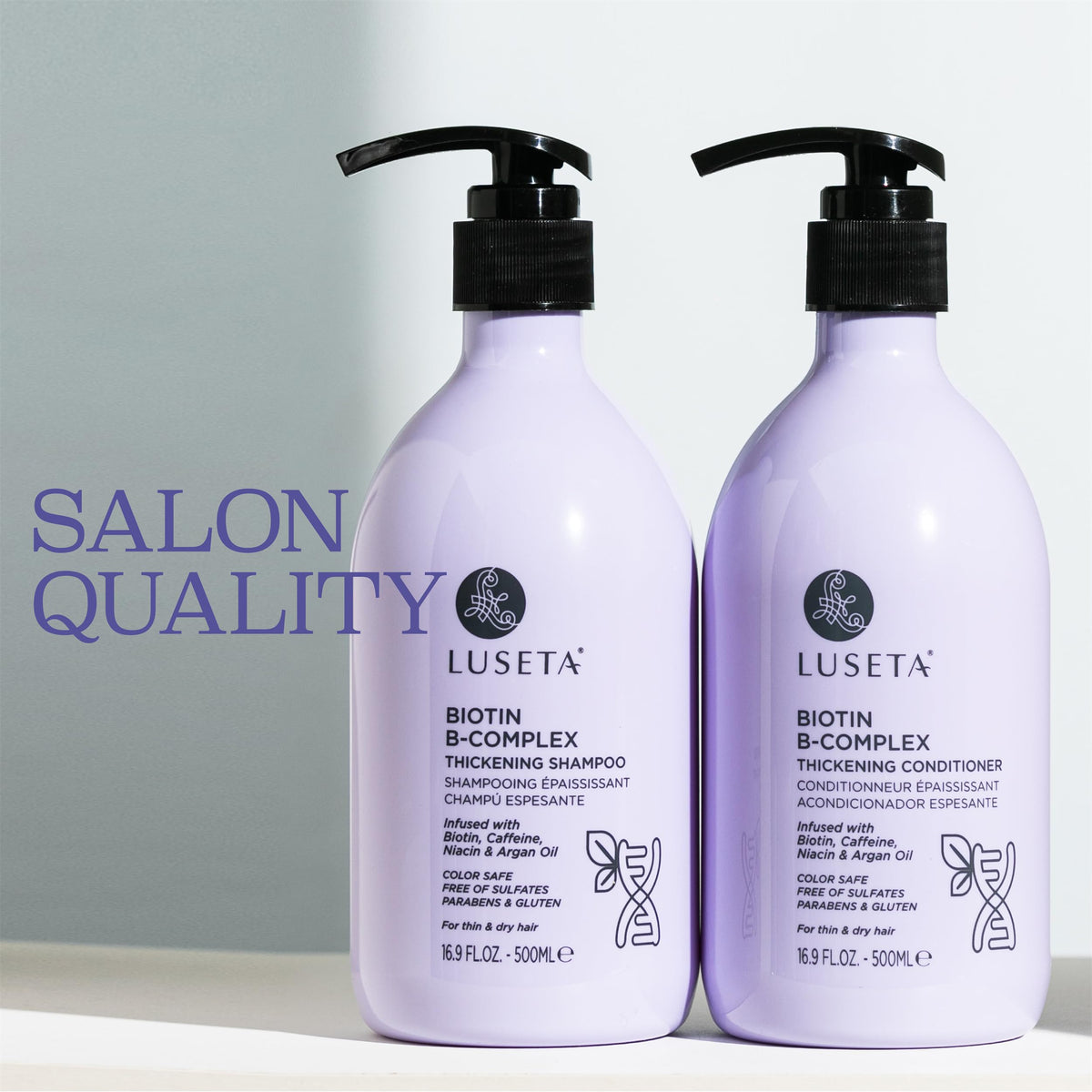LUSETA set with biotin serum after-wash routine showing enhanced nourishment benefit