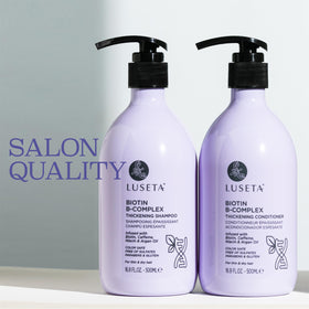 LUSETA set with biotin serum after-wash routine showing enhanced nourishment benefit