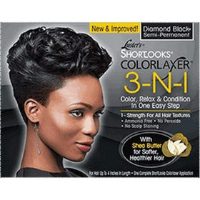 Luster Shortlooks being applied to hair on model for smooth, glossy results