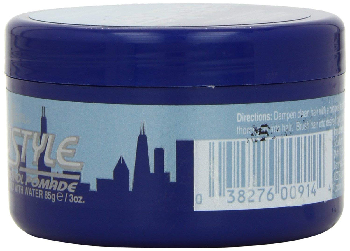 Luster's pomade on hands being warmed, enabling even application and control