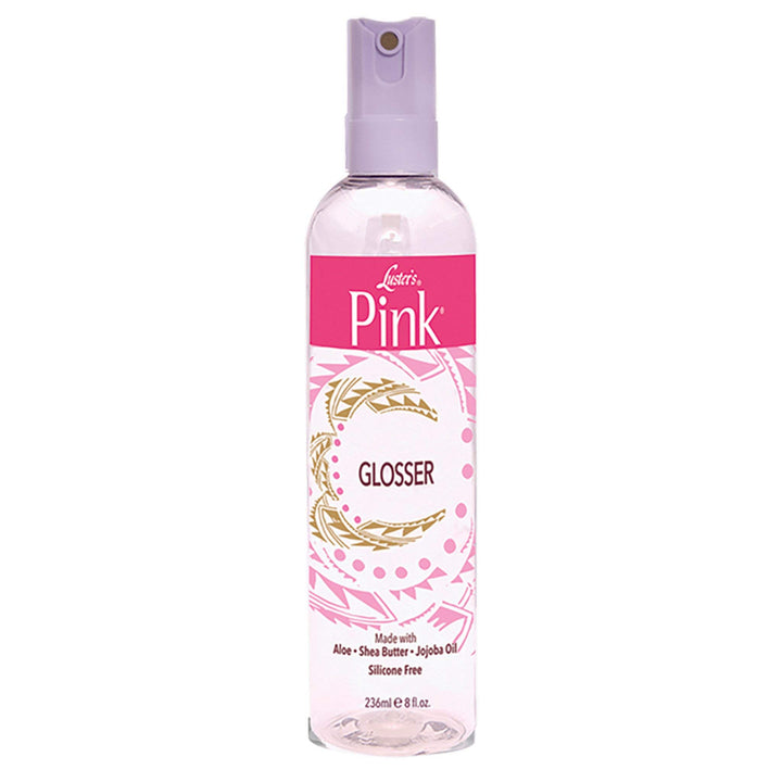 Luster's front packaging showing bottle and label for instant shine