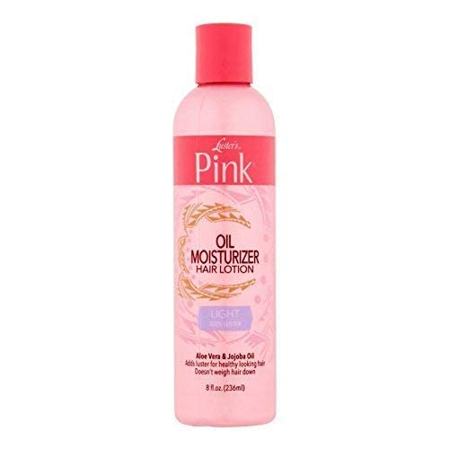 Luster's Pink applied to hair during styling for smooth, shiny results