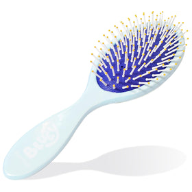 LUV HER child holding Bluey brush demonstrating comfortable grip for parents and kids