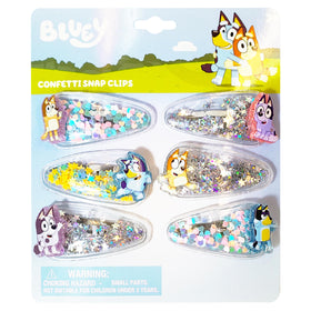 LUV HER front packaging showing six Bluey clips and colors, ready for gifting