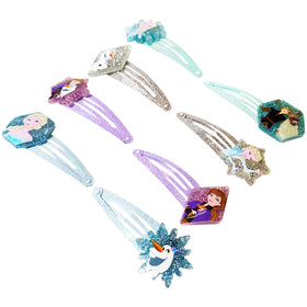 LUV HER printed character on clip, clear Frozen design for imaginative play