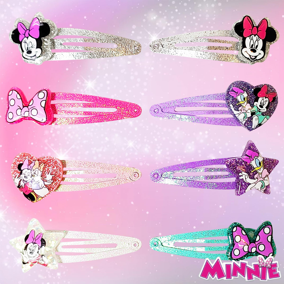 LUV HER Disney Minnie close-up of snap clip texture highlighting smooth edges for comfort