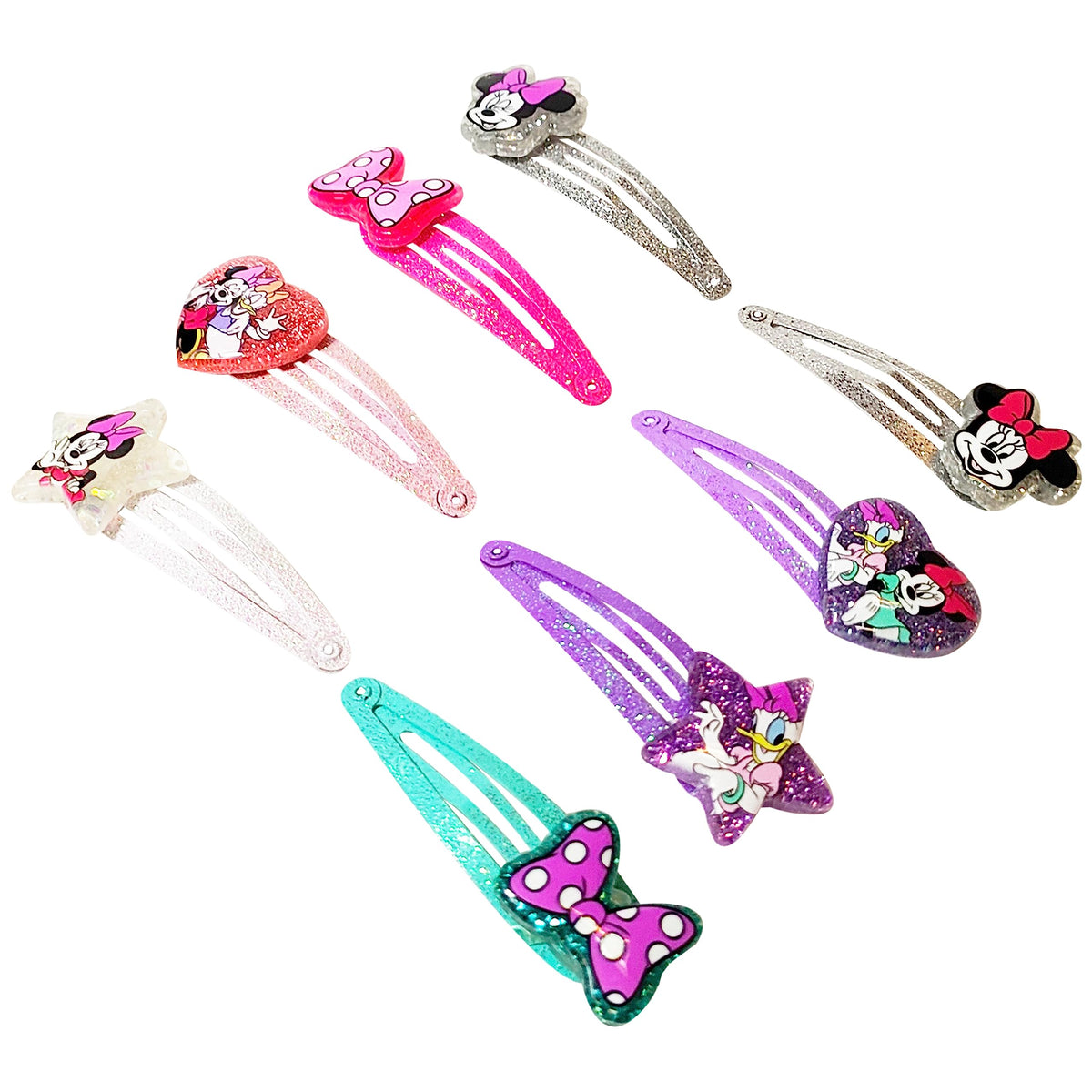 LUV HER Disney Minnie clip beside a ruler to show compact size and easy portability