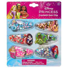 LUV HER front packaging showing six Disney Princess snap clips and gift-ready protection
