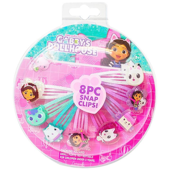 LUV HER front packaging showing the 8-piece colorful snap clip set and safe materials benefit