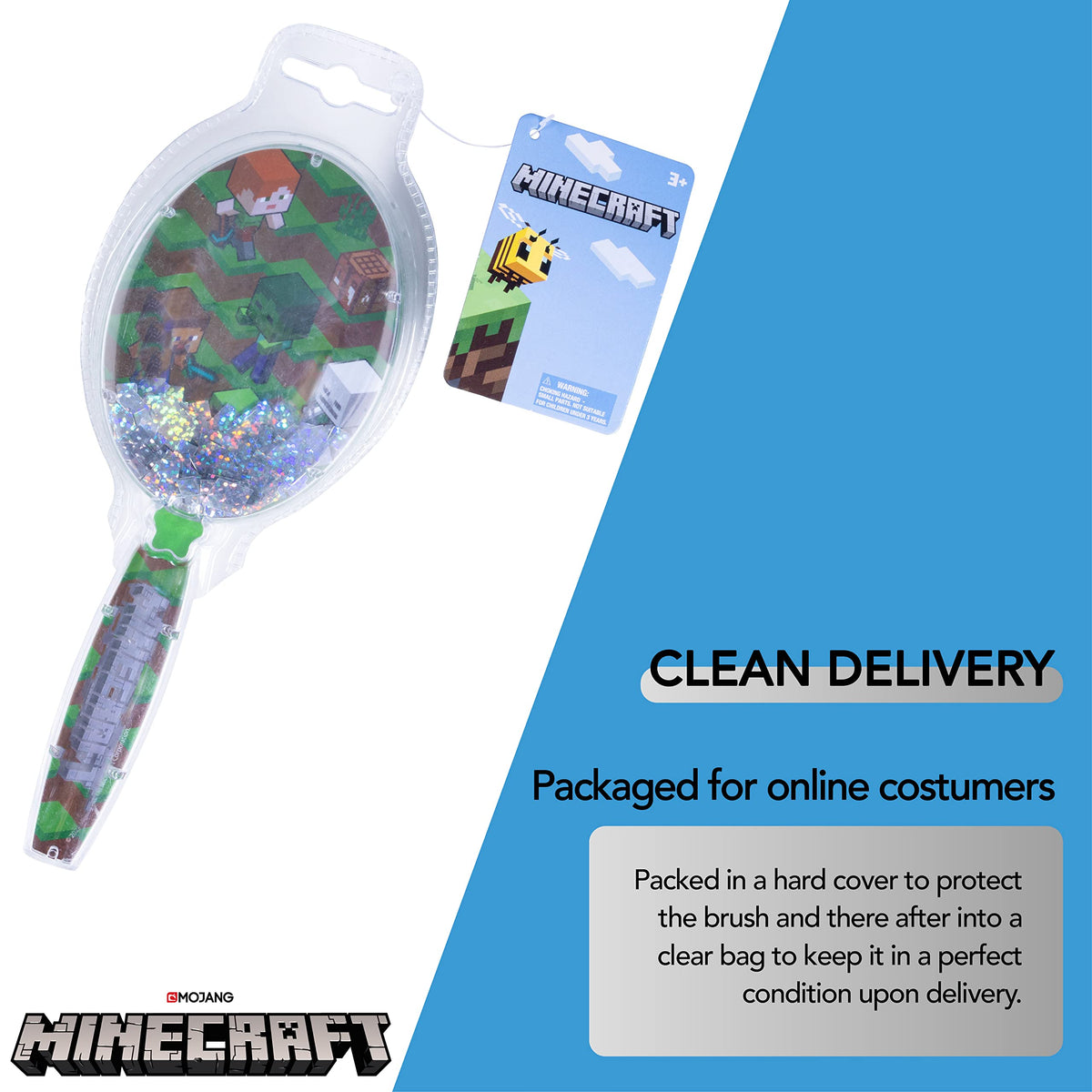 LUV HER brush handle in hand demonstrating child-friendly grip and comfortable control