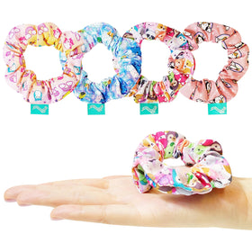 LUV HER detail of scrunchie elastic and soft texture, gentle on hair