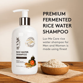 Luv Me Care bottle on bathroom shelf in lifestyle setting conveying everyday use