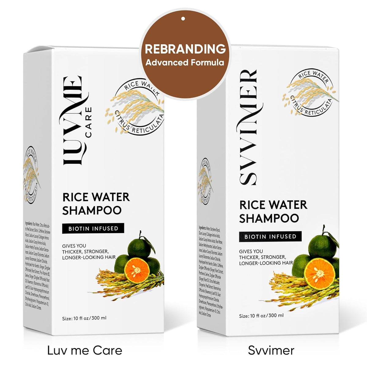 Luv Me Care 10 fl oz bottle held in hand for scale and travel-friendly size