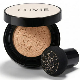 LUVIE front compact IVORY showing sleek packaging and portable design benefit