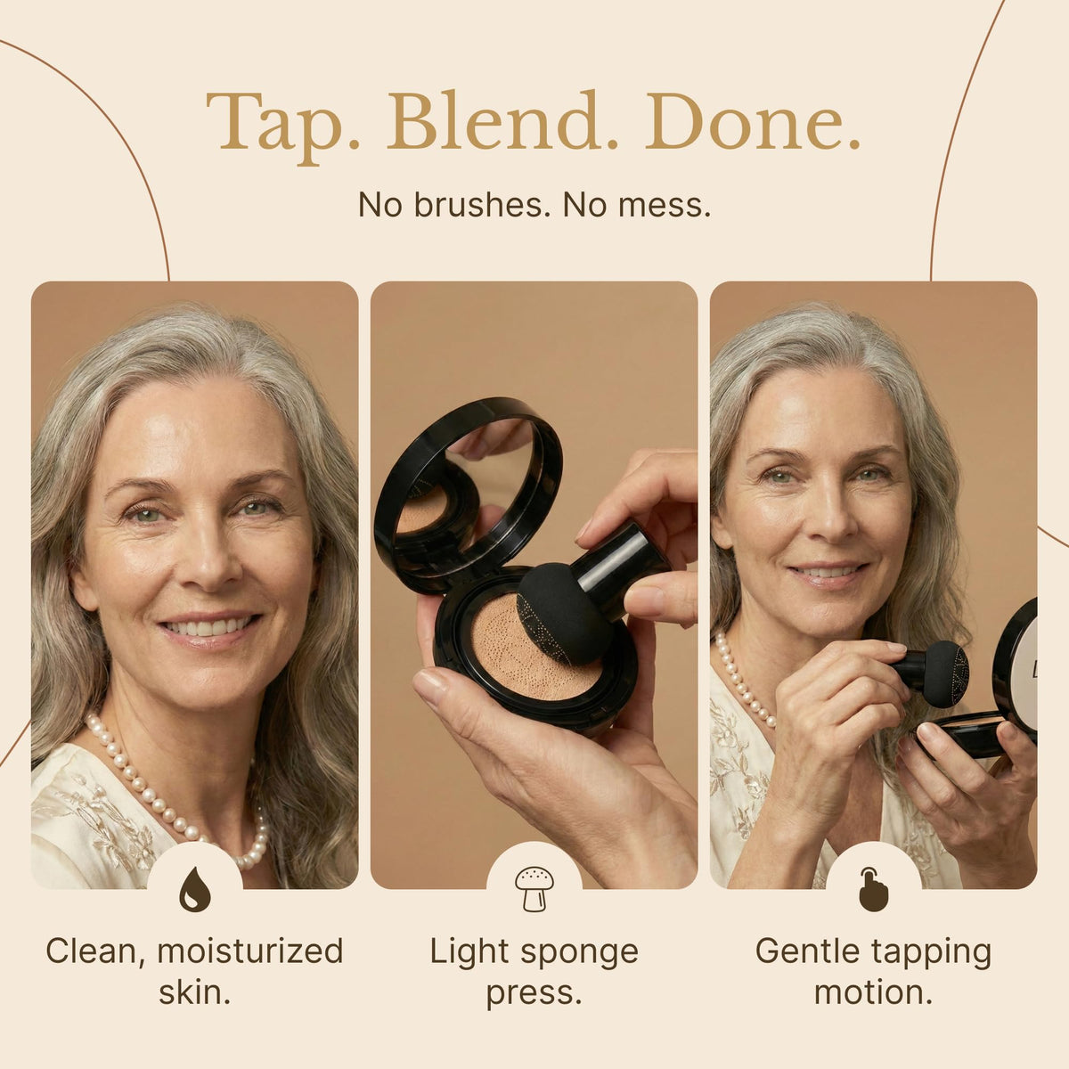 LUVIE cream texture close-up highlighting hydrating formula benefit
