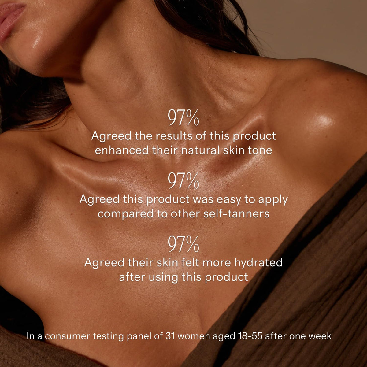 Lux Unfiltered before and after arm comparison showing gradual, buildable glow benefit