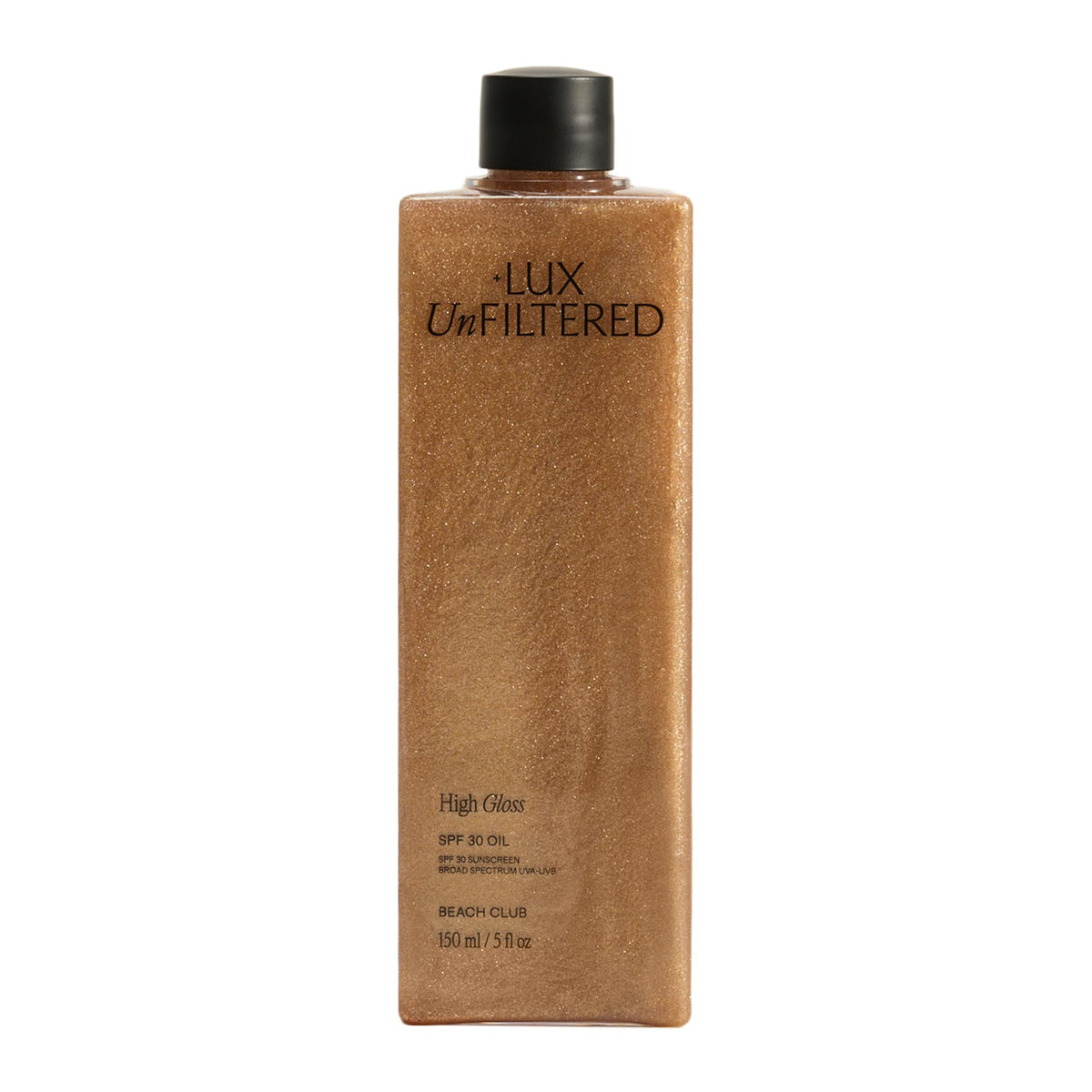 +Lux Unfiltered front bottle of N°30 showing label and SPF 30 for instant glow
