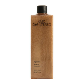 +Lux Unfiltered front bottle of N°30 showing label and SPF 30 for instant glow