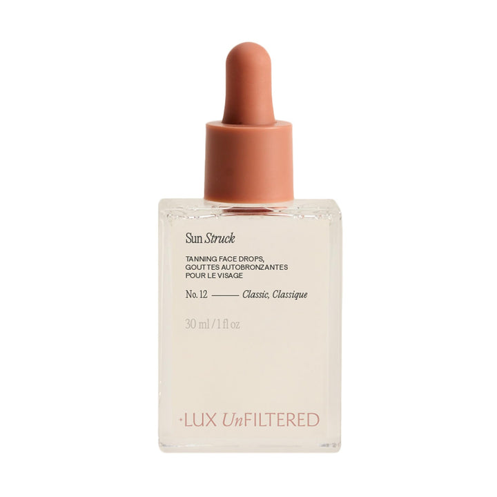 + Lux Unfiltered front bottle on white background showing packaging and label benefits