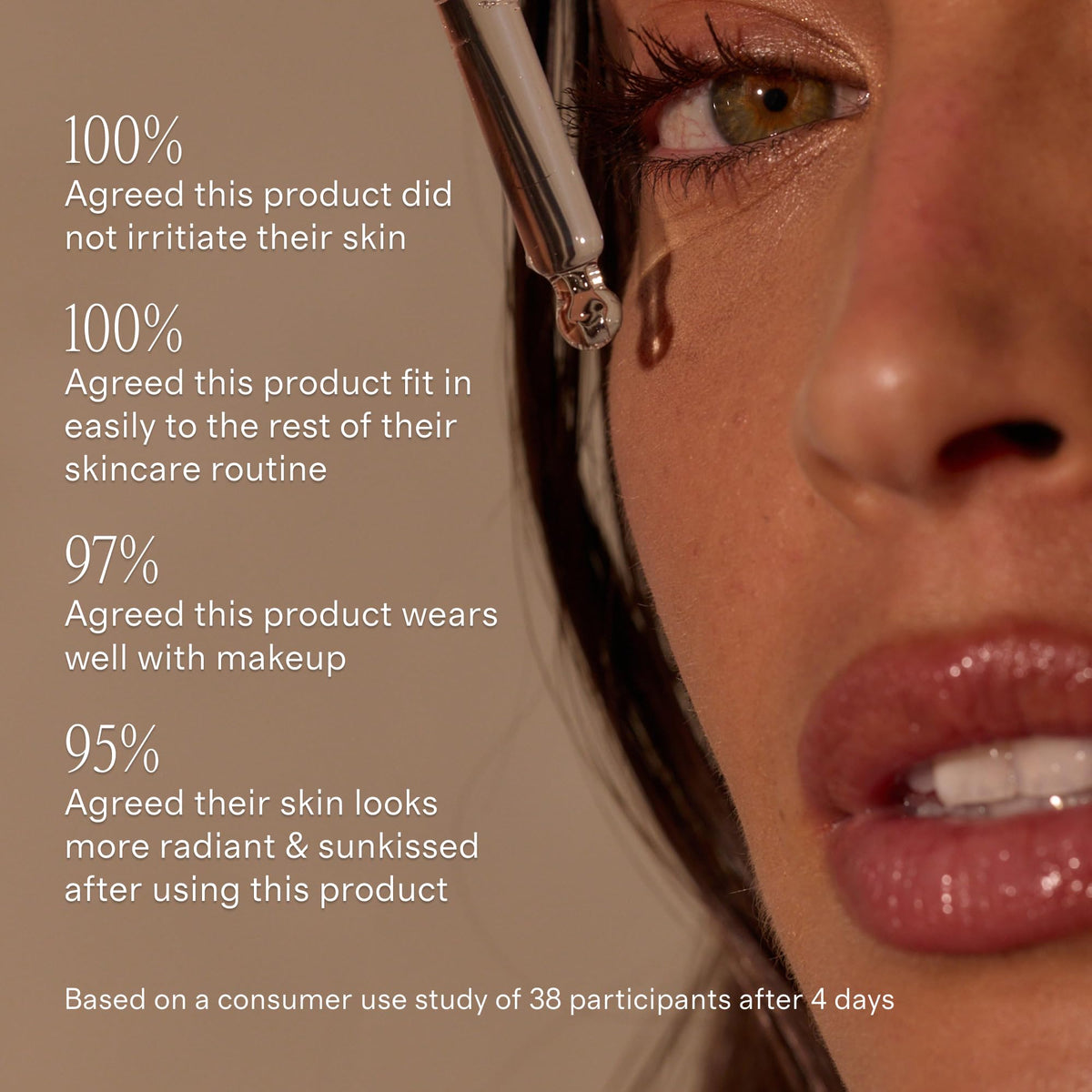 + Lux Unfiltered hyaluronic acid ingredient focus illustrating hydration benefit