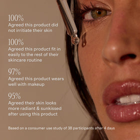 + Lux Unfiltered hyaluronic acid ingredient focus illustrating hydration benefit