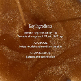 +Lux Unfiltered ingredients label highlighting jojoba and grapeseed oils benefits