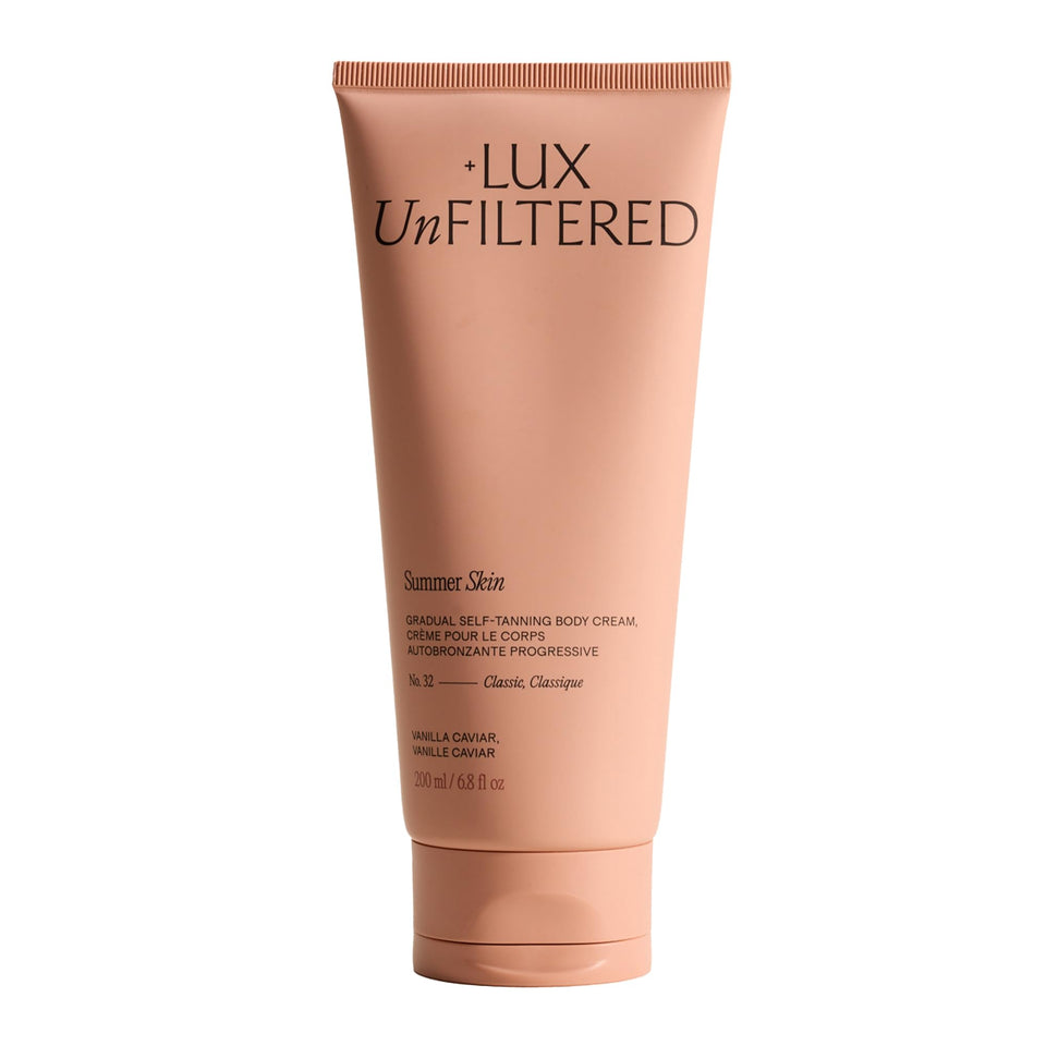 Lux Unfiltered front bottle showing product packaging and quick-dry benefit