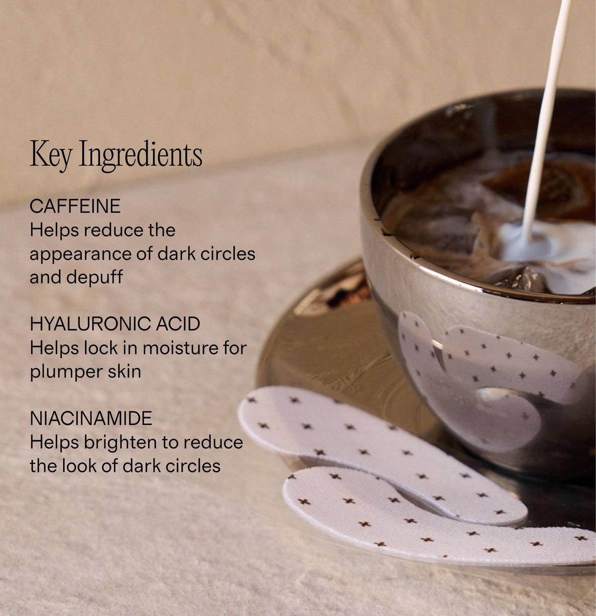 Lux Unfiltered serum droplet from patch showing hydrating hyaluronic delivery