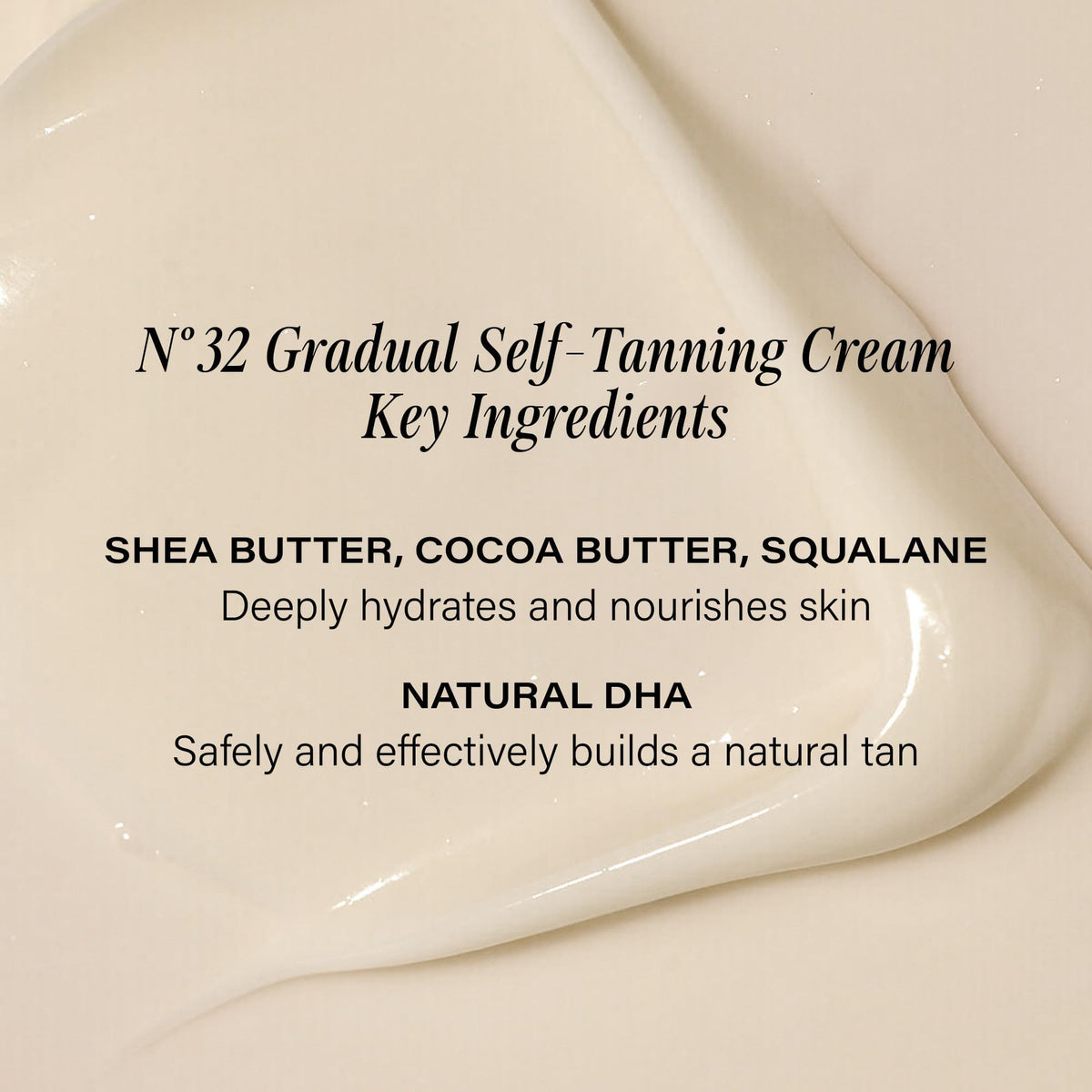 Lux Unfiltered cream texture swatch on skin illustrating hydration and blendability