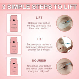 LUXE kit staged in salon environment for professional-quality results