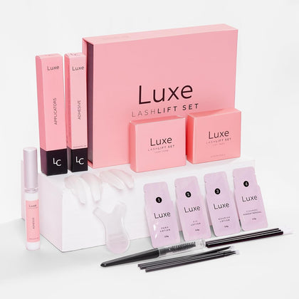 LUXE kit front packaging showing full professional set and convenience