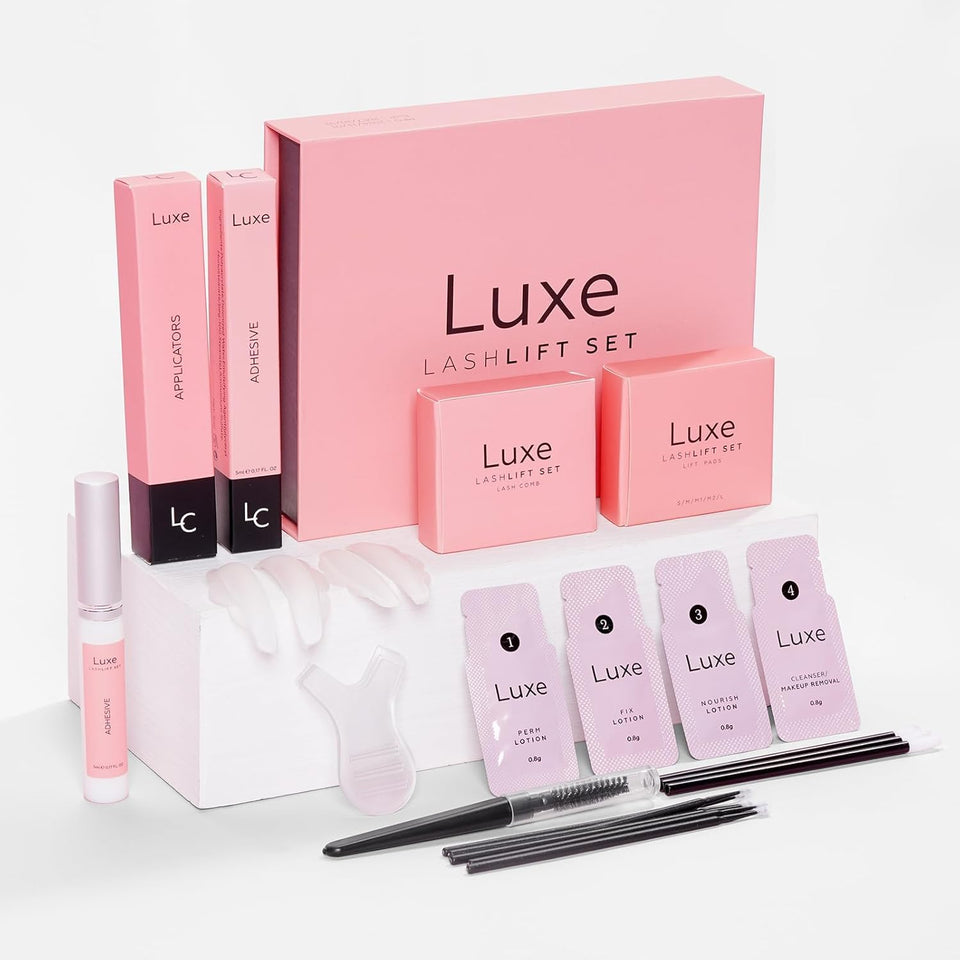 LUXE kit front packaging showing full professional set and convenience
