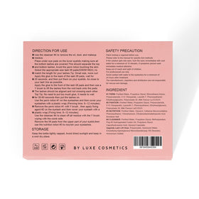 LUXE silicone pads display five sizes for tailored lash lifting results