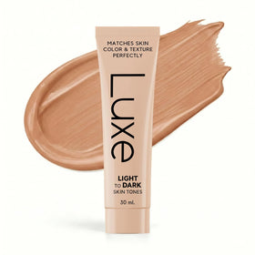 LUXE front bottle shot showing sleek packaging and easy-pour cap benefit