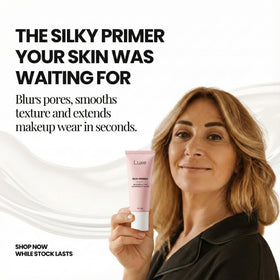 Luxe primer applied under foundation for longer wear