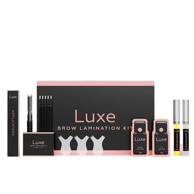 LUXE front packaging showing complete lamination kit and included components benefit clarity